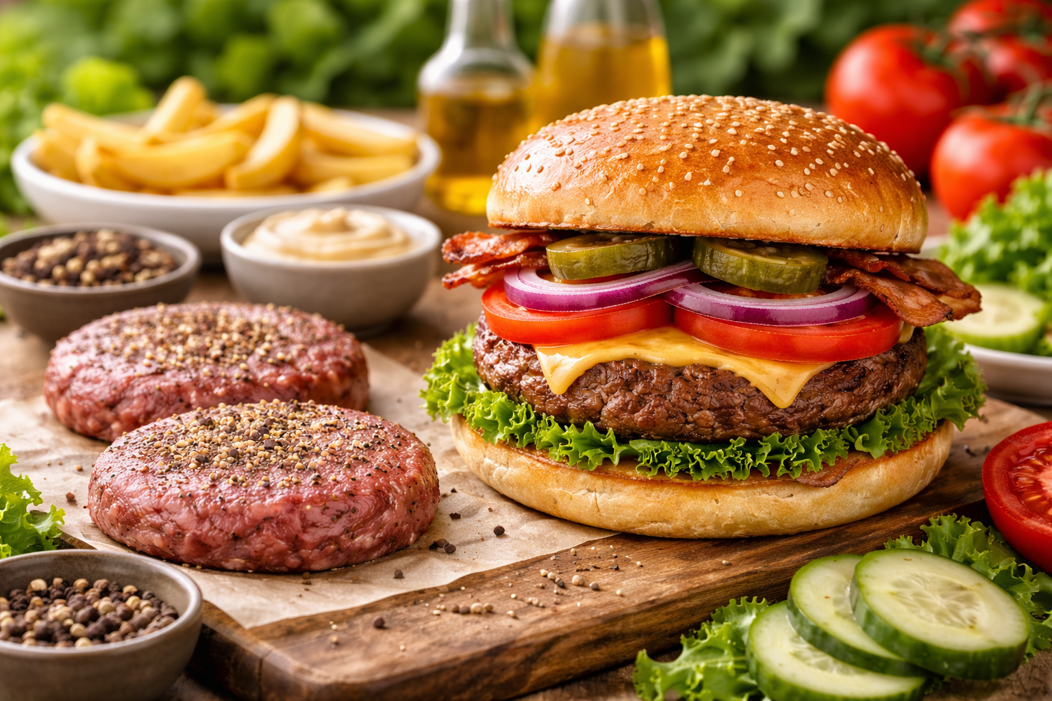 簡単!100%ビーフパティのプロ級手作りハンバーガーの作り方【広告無し】