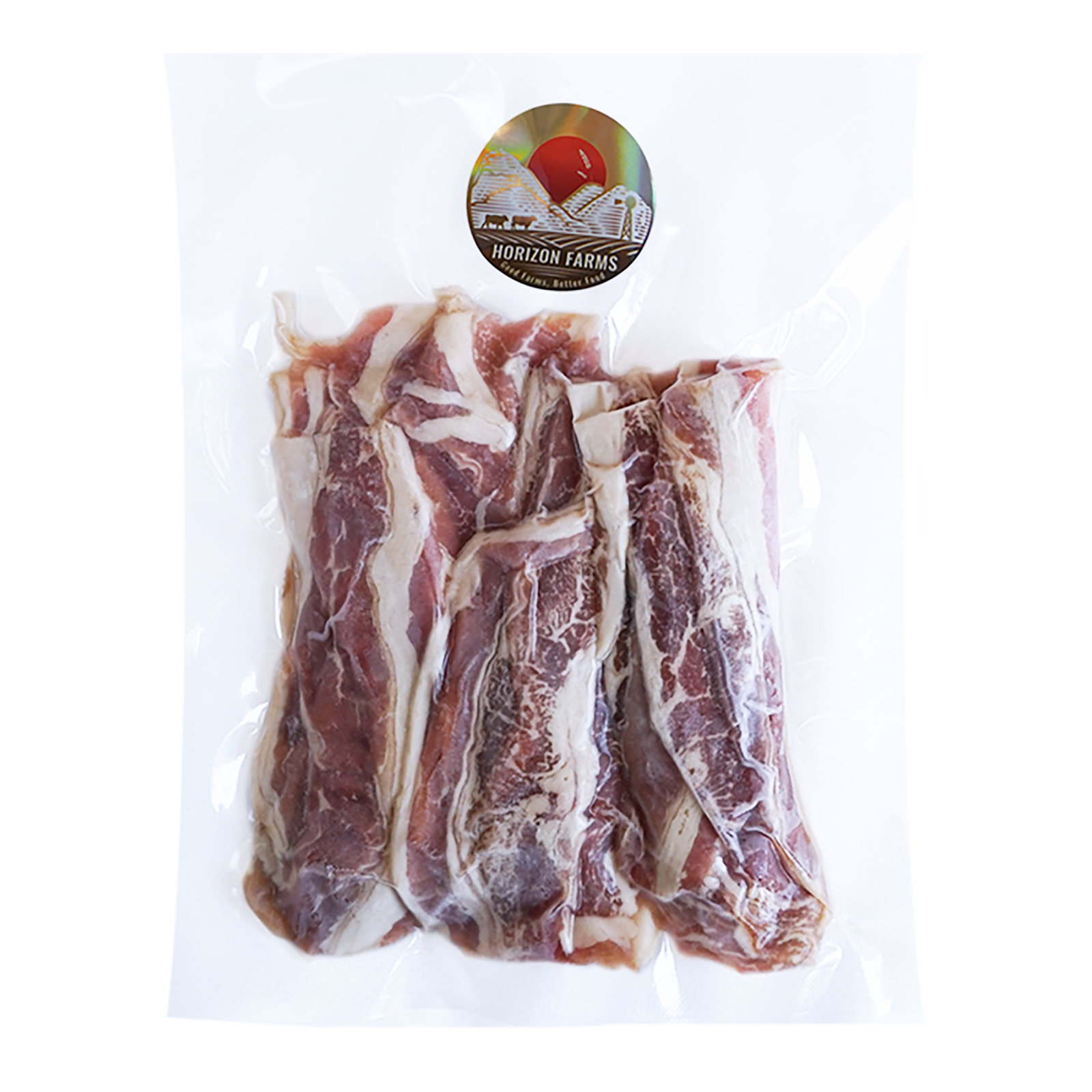 グラスフェッドビーフ 牛肉 バラ スライス 牧草牛 (200g) ホライズンファームズ