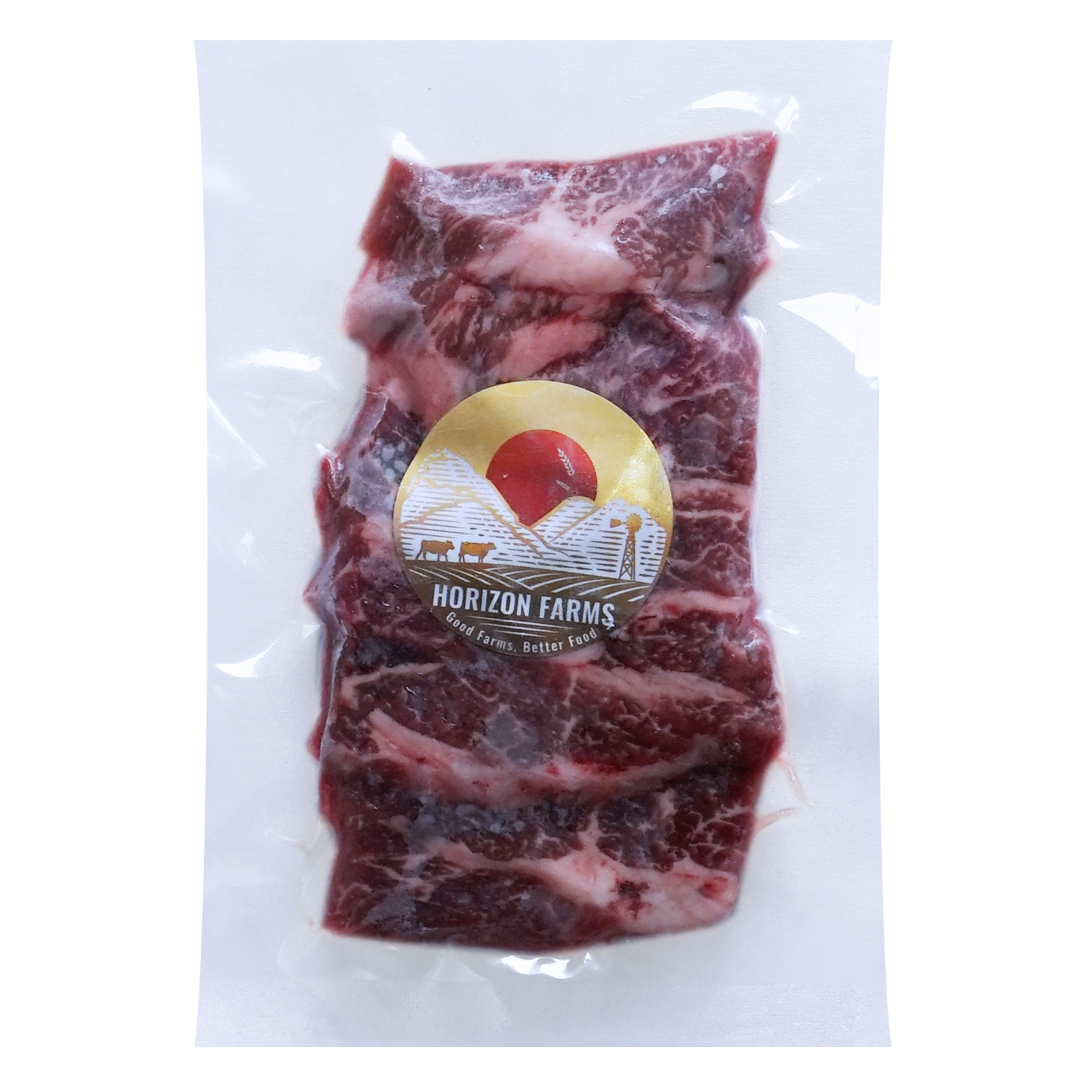 放牧 和牛 肩ロース 焼肉用 スライス 牛肉 国産 遺伝子組換え不使用 (100g) ホライズンファームズ