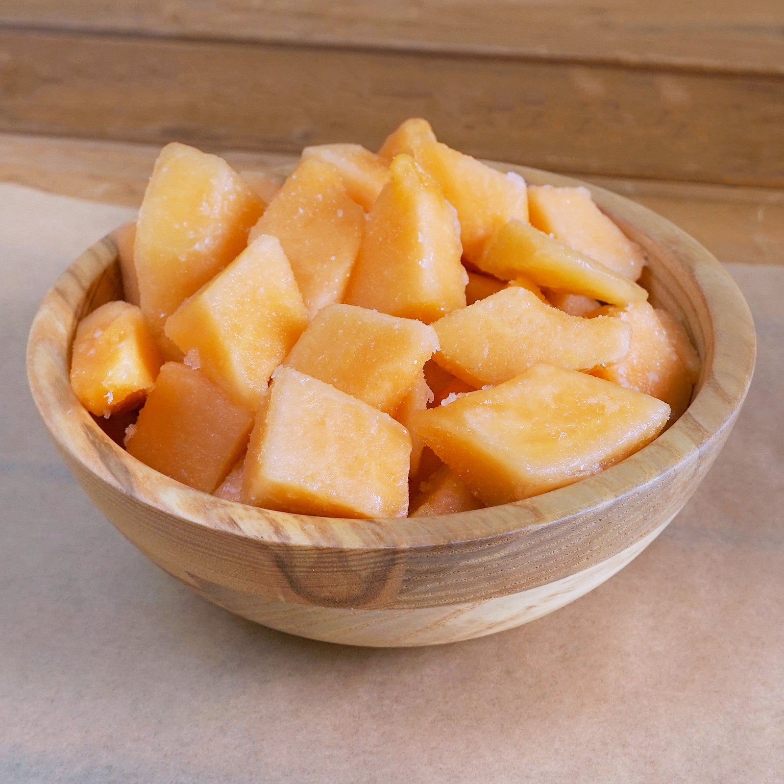 有機 JAS オーガニック 冷凍 マスクメロン レッド 赤肉 ベトナム産 化学物質不使用 (350g) 賞味期限:2026/2/20 ホライズンファームズ