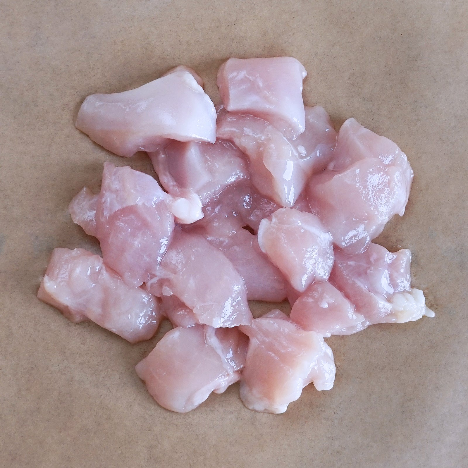 国産 無投薬 放牧 チキン 地鶏 銀山赤どり 皮無し ムネ肉 ササミ 角切り (100g) ホライズンファームズ