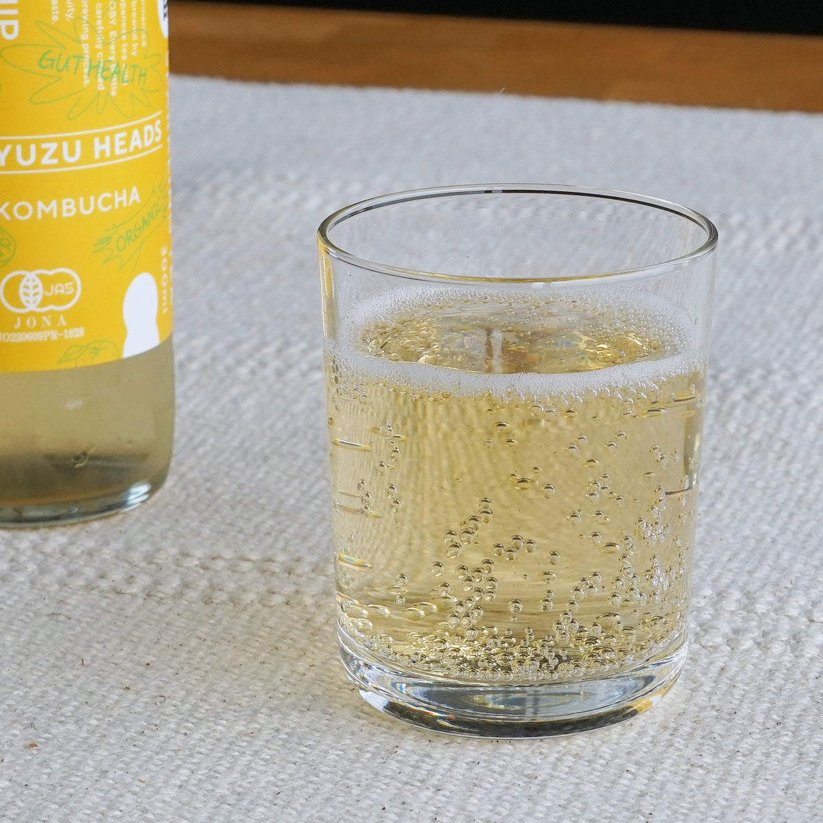 有機 JAS オーガニック 非加熱 発酵 コンブチャ オリジナル 柚子 紫蘇 着色料不使用 国産 (300ml×3本) ホライズンファームズ
