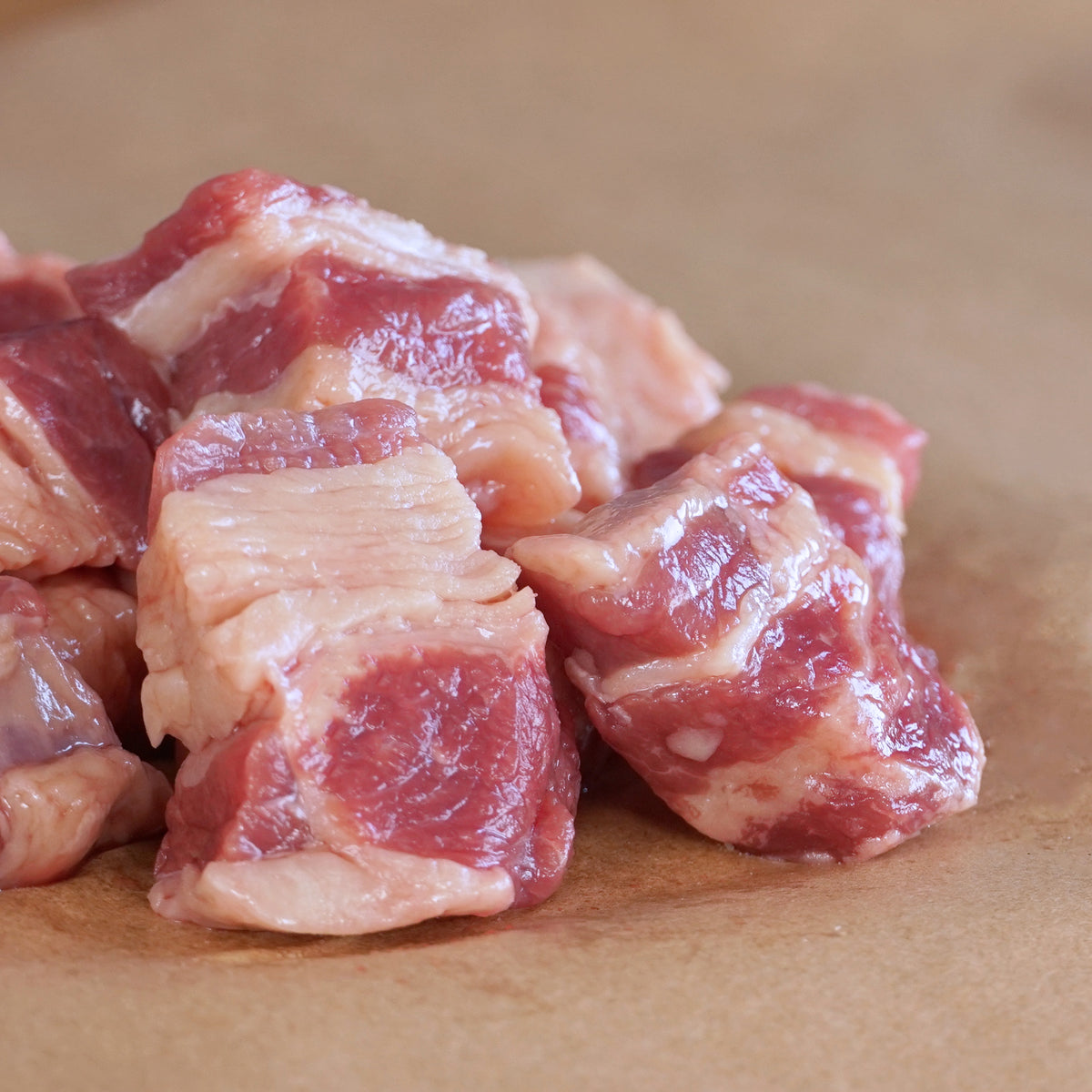 グラスフェッドビーフ 牛肉 バラ 角切り シチューカット 牧草牛 (200g)