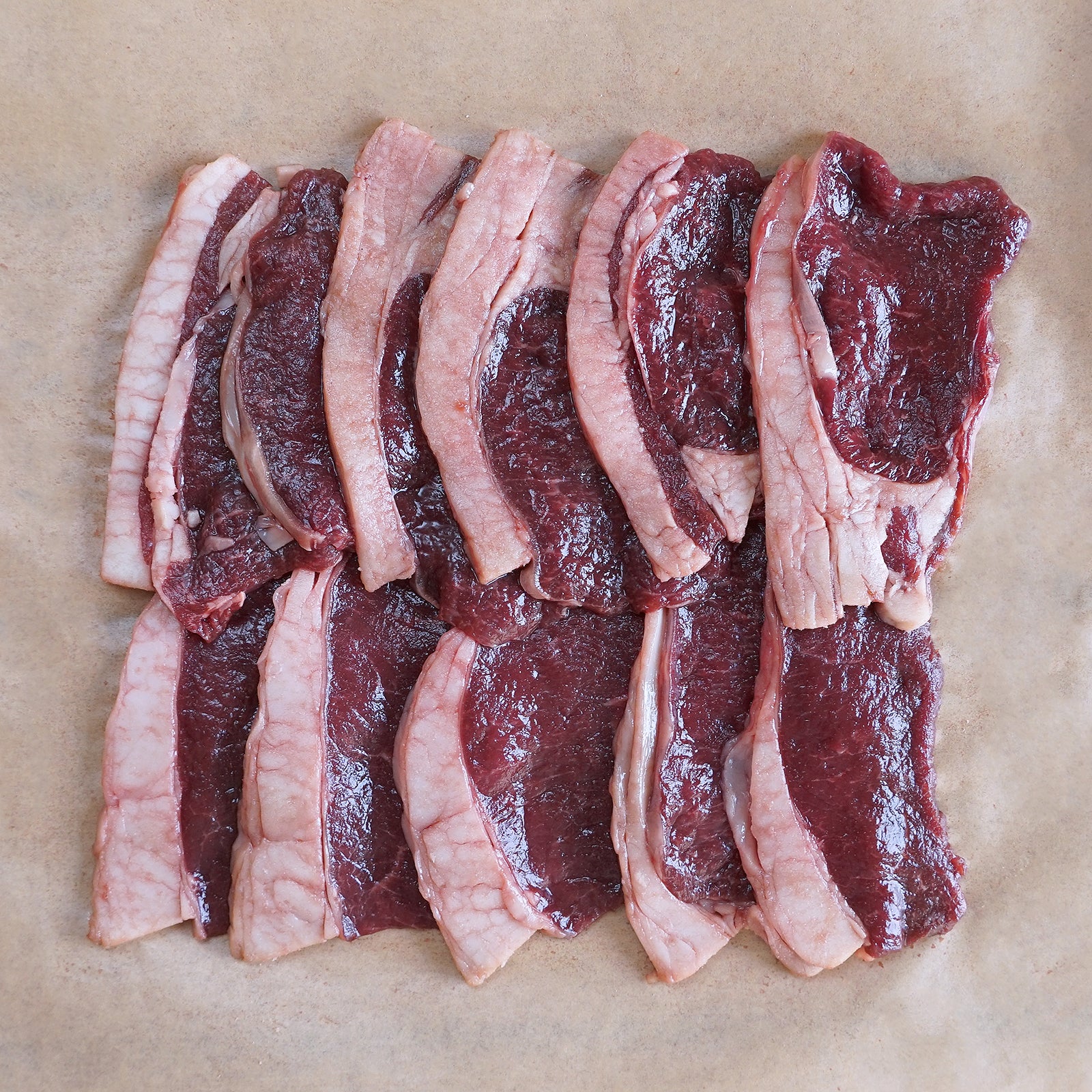 (期間限定) ジビエ 野生 鹿肉 ベニソン エゾシカ ロース肉 スライス 背脂付き 北海道産 (200g) ホライズンファームズ