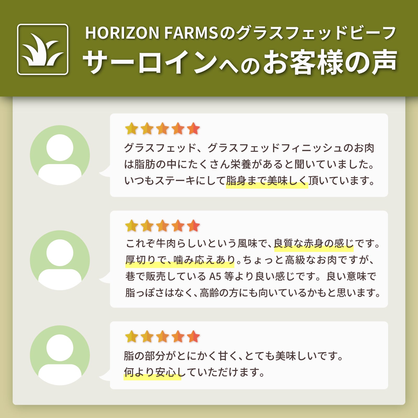 グラスフェッドビーフ プレミアム 牛肉 サーロイン ステーキ オーストラリア産 牧草牛 (200g) ホライズンファームズ