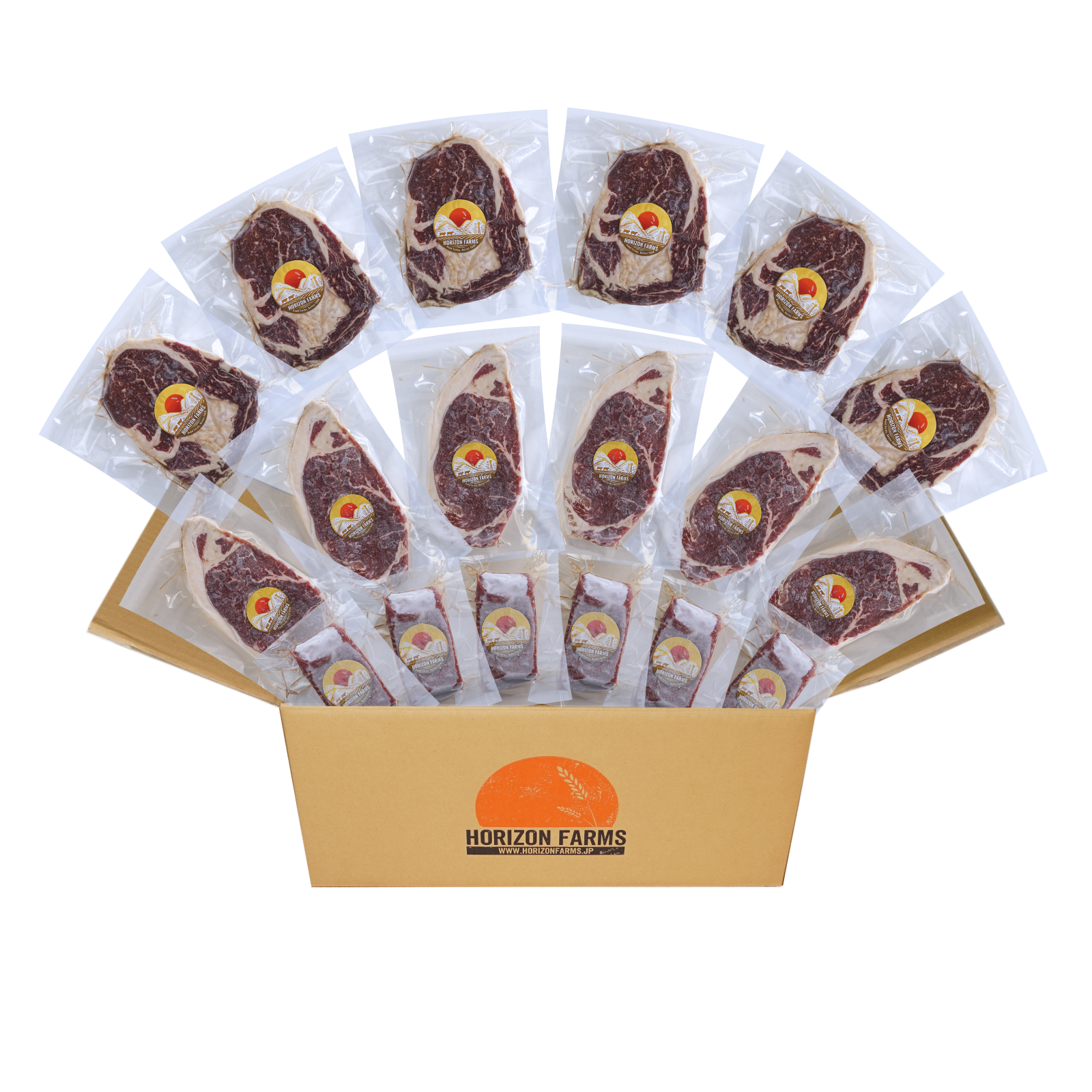 送料無料 グレインフェッドビーフ 牛肉 ステーキ セット お肉 詰め合わせ 3種 合計18点(3.6kg) ホライズンファームズ