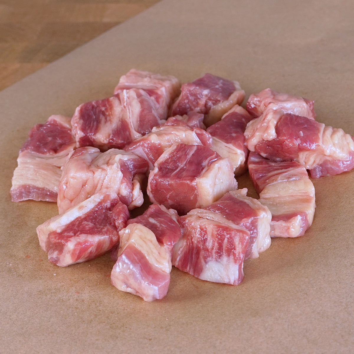 グラスフェッドビーフ 牛肉 バラ 角切り シチューカット 牧草牛 (200g)