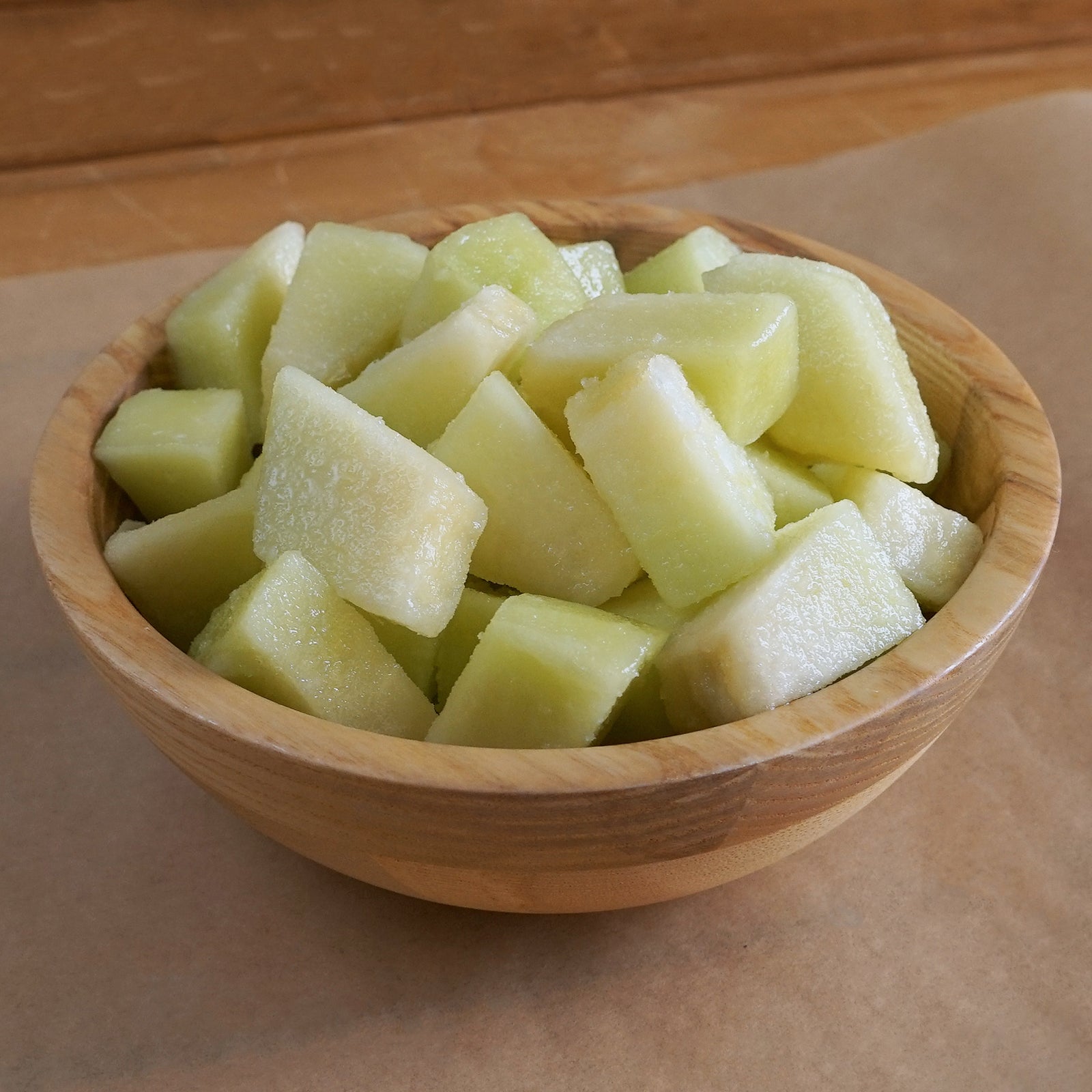 有機 JAS オーガニック 冷凍 マスクメロン グリーン 青肉 ベトナム産 化学物質不使用 (350g) 賞味期限:2026/3/29 ホライズンファームズ