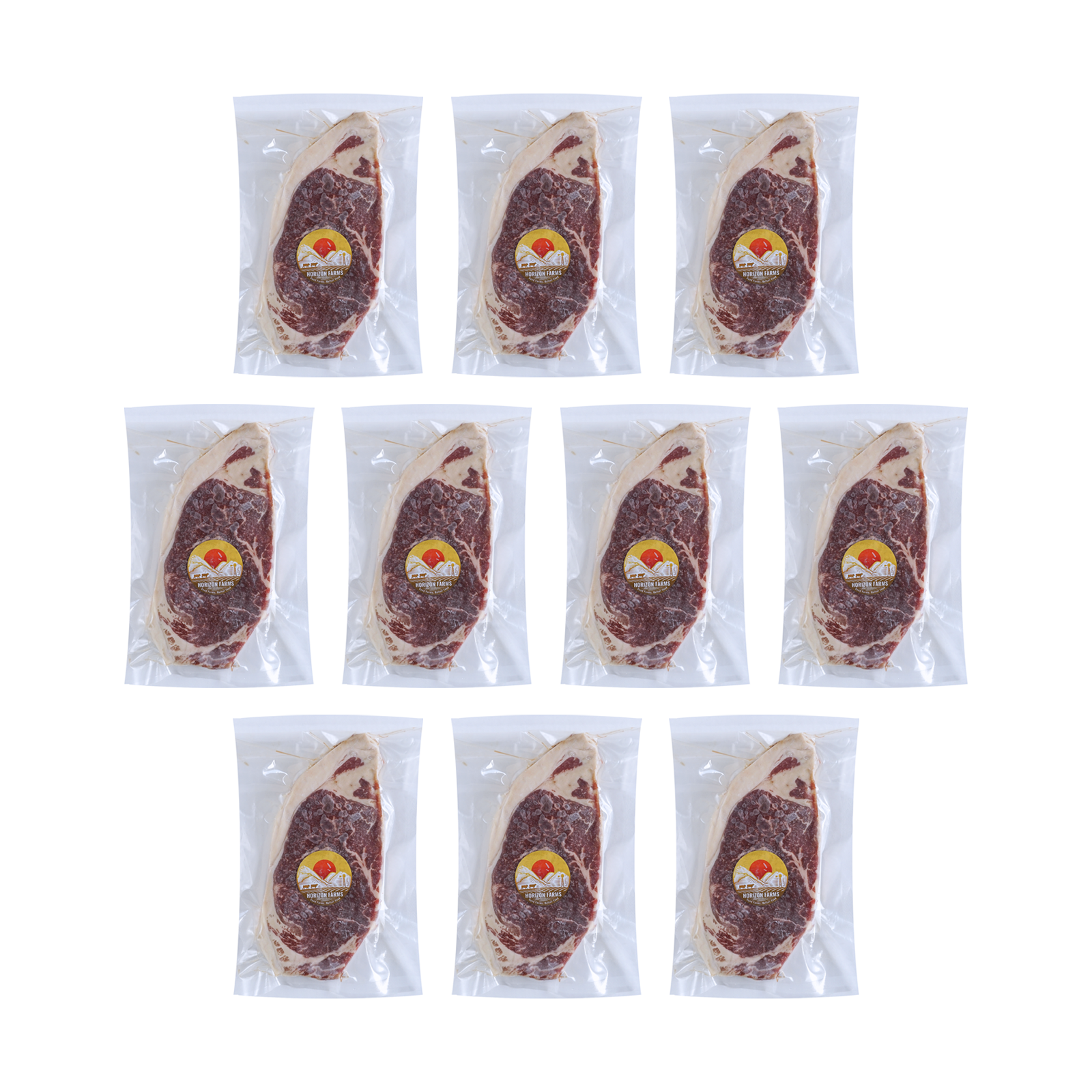 グレインフェッドビーフ 牛肉 サーロイン ステーキ 詰め合わせセット 放牧牛 合計10点 (2kg) ホライズンファームズ