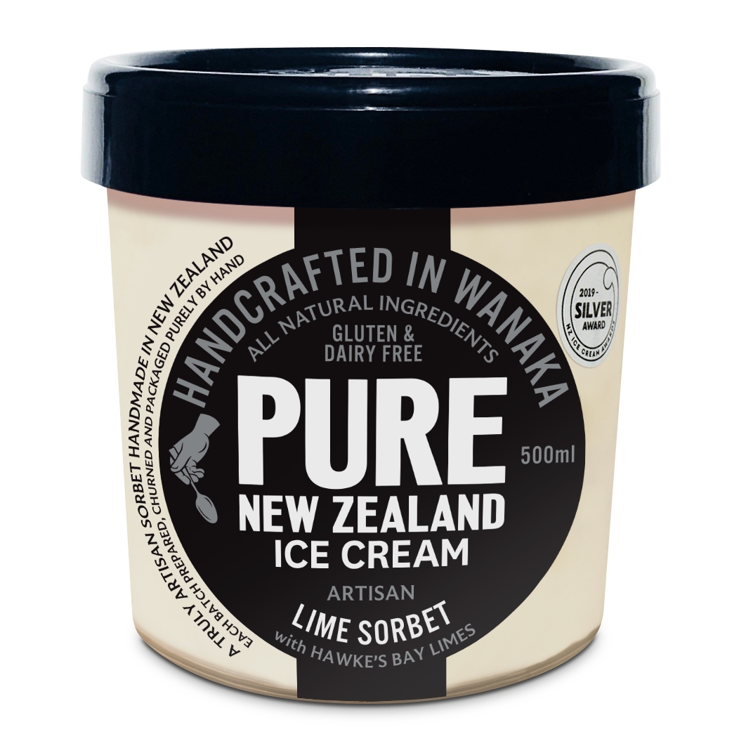手作り ナチュラル シャーベット アイス ライム ニュージーランド産 乳製品不使用 (500ml)