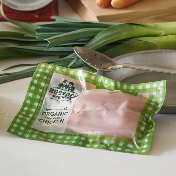 ニュージーランド産 有機 オーガニック チキン むね肉 胸肉 フリーレンジ 放し飼い 鶏肉 (500g) ホライズンファームズ