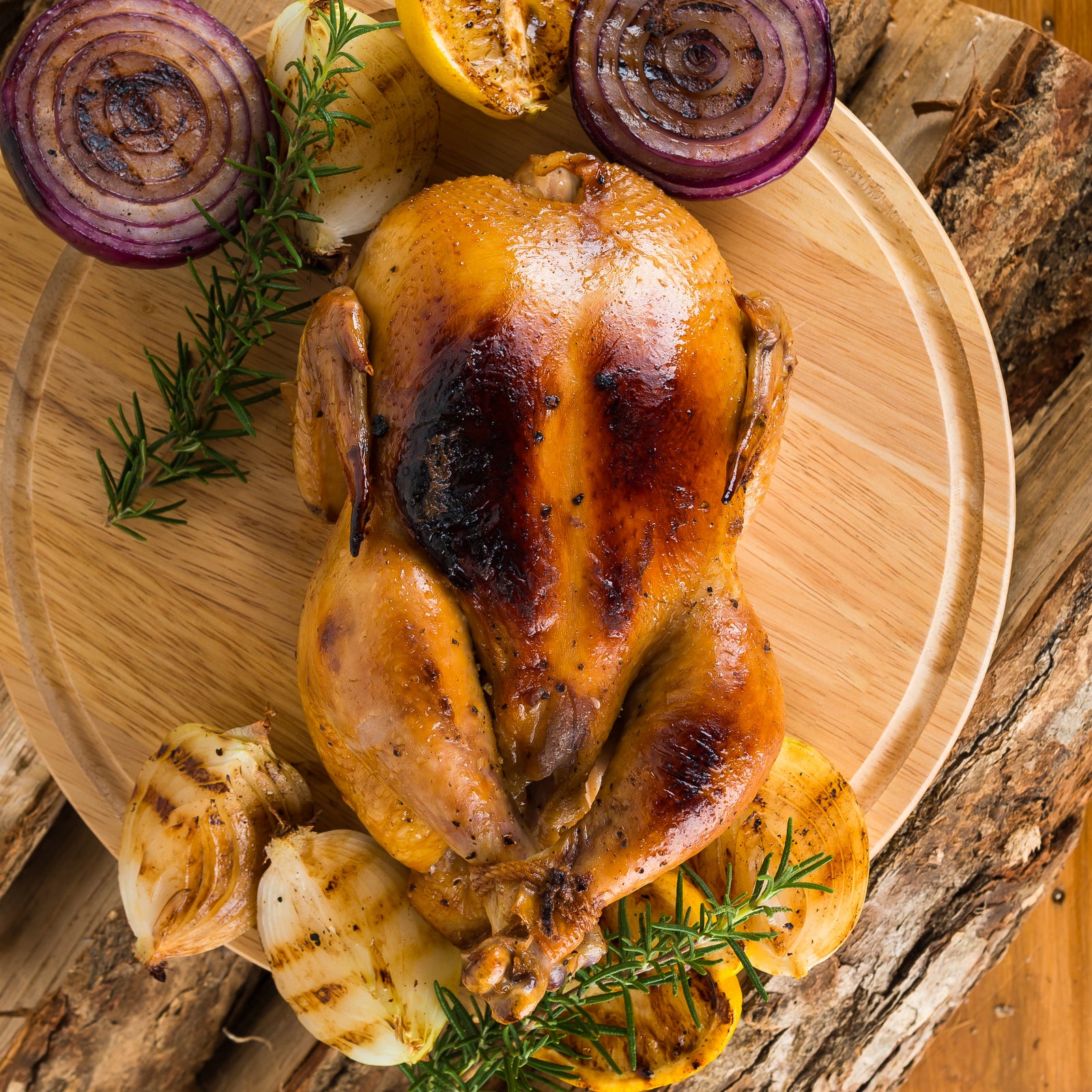 ニュージーランド産 有機 オーガニック チキン 丸鶏 フリーレンジ 放牧 鶏肉 (1.3-1.9kg) ホライズンファームズ