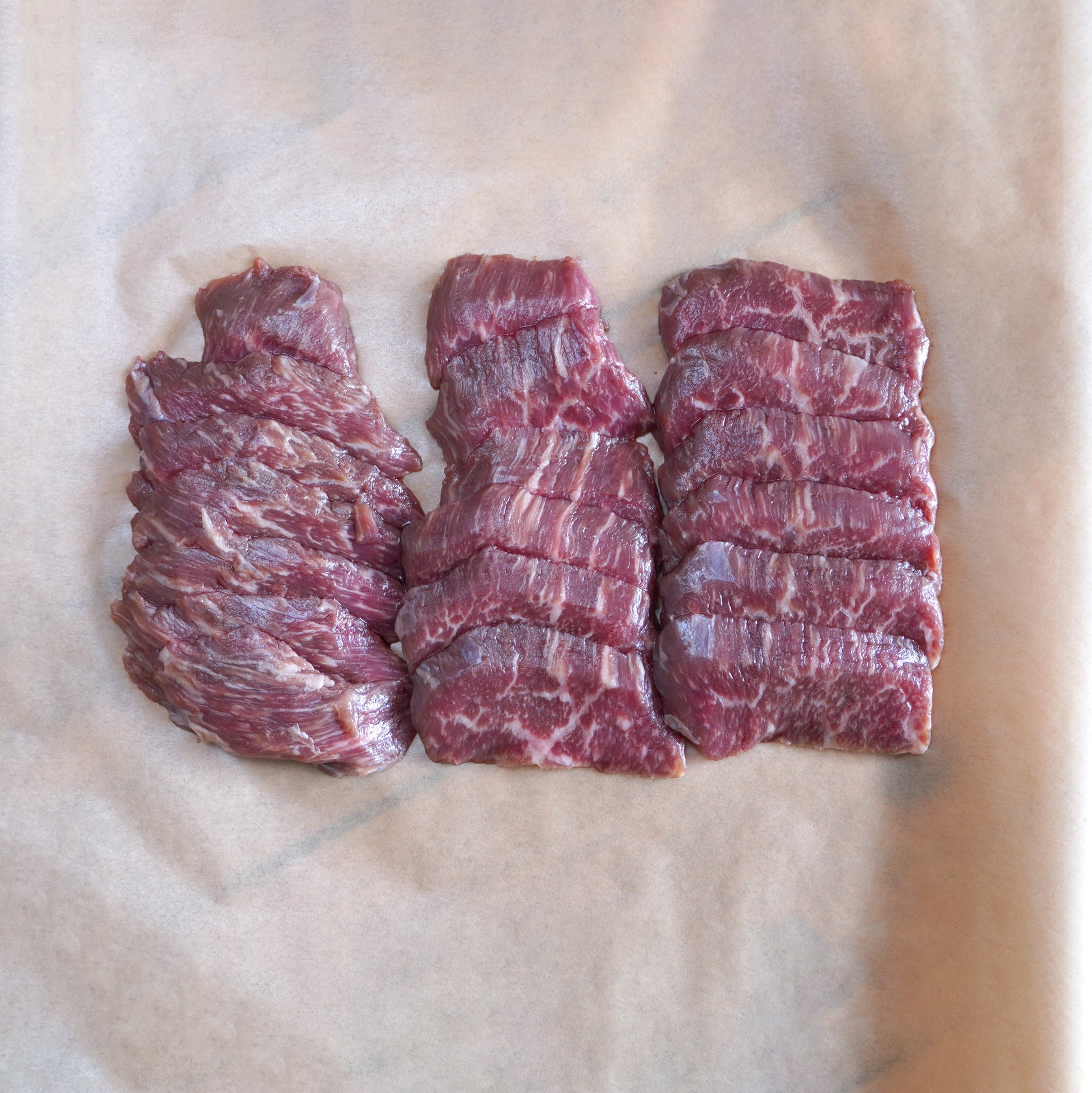 モーガン牧場ビーフ USDA チョイス カルビ 焼肉用 スライス (200g) ホライズンファームズ