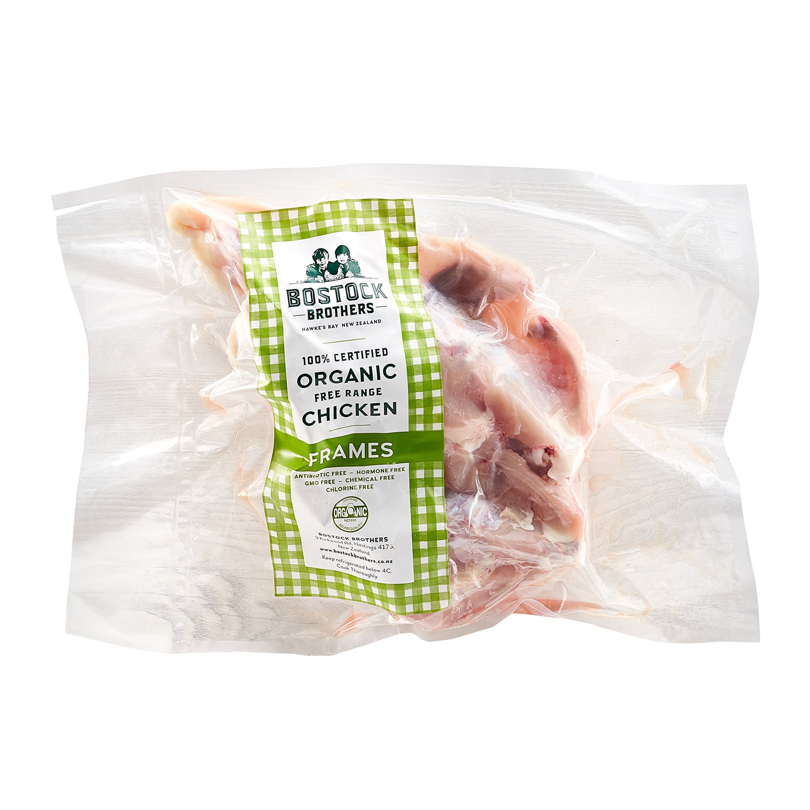 ニュージーランド産 有機 オーガニック チキン 鶏ガラ フリーレンジ 放牧 鶏肉 (500g) ホライズンファームズ