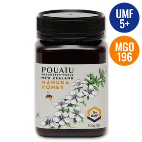 UMF認証 高品質 天然 蜂蜜 マヌカハニー UMF5+ MGO196 ニュージーランド産 (500g) ホライズンファームズ