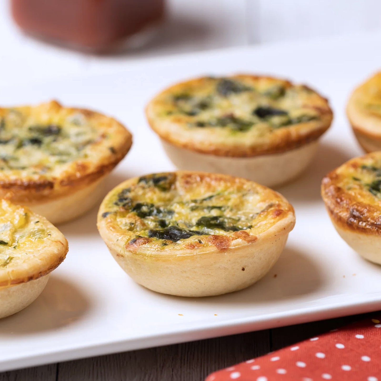 無添加  手作り ミニ キッシュ チーズ & ほうれん草 オーストラリア産 (6個)