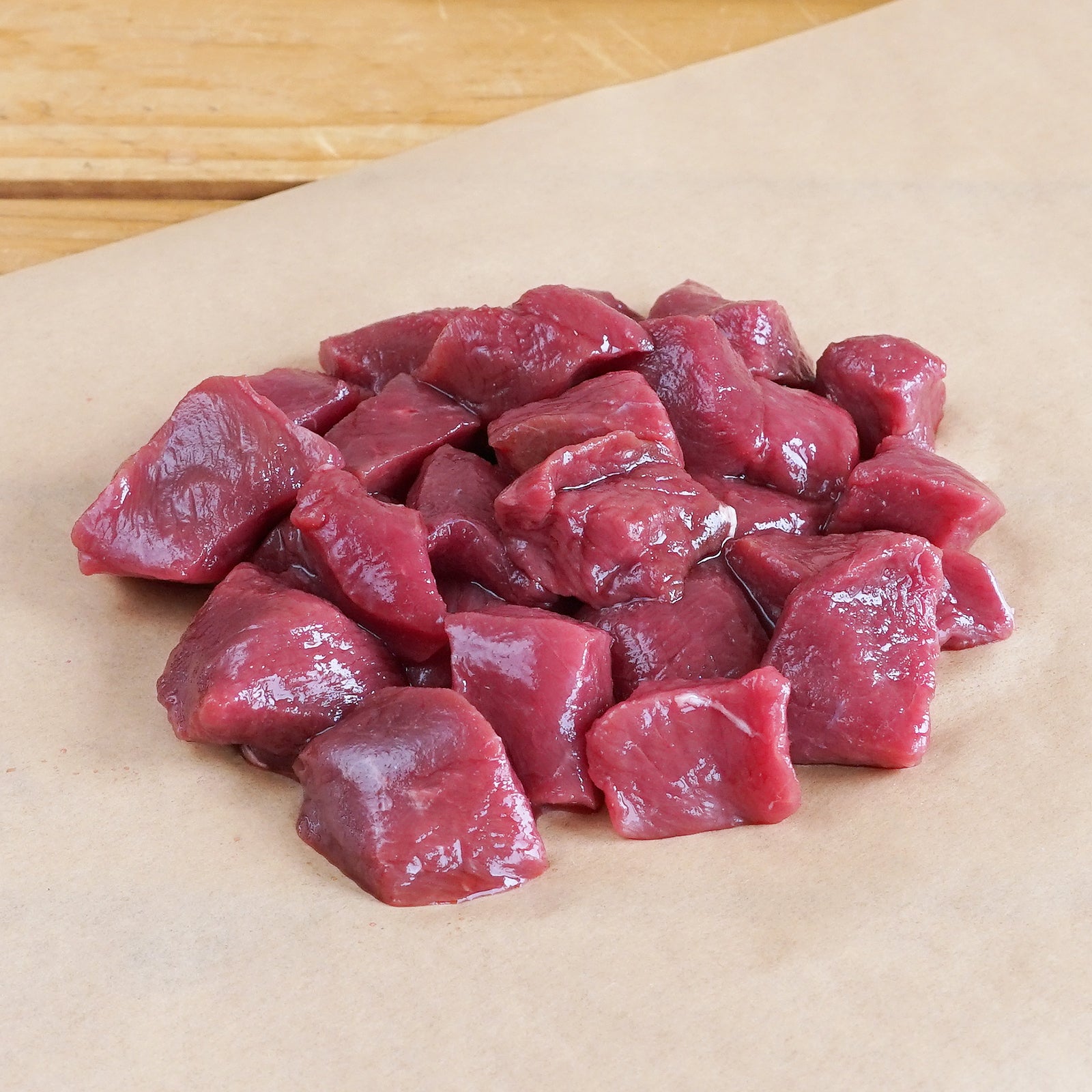 高品質 放牧 鹿肉 ジビエ ベニソン ロース シチューカット オーストラリア産 (200g) ホライズンファームズ