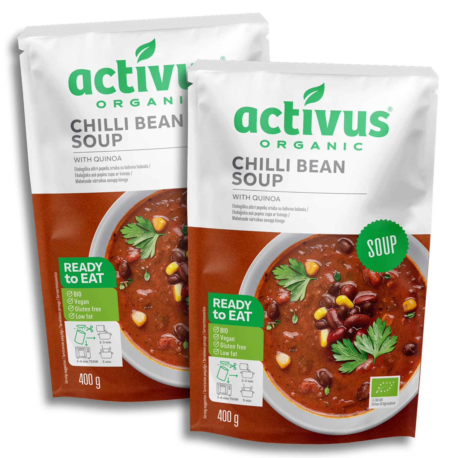 有機 JAS オーガニック チリビーンズ スープ キヌア入り リトアニア産 (800g) ホライズンファームズ