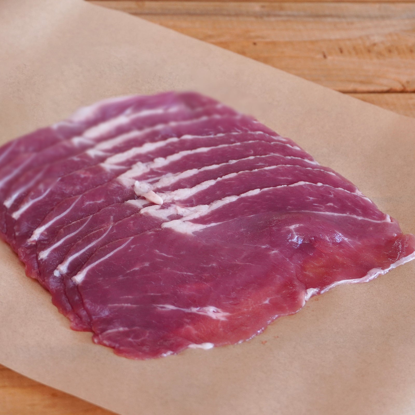 放牧 黒豚 放牧豚 モモ肉 薄切り 冷しゃぶ用 (200g) ホライズンファームズ