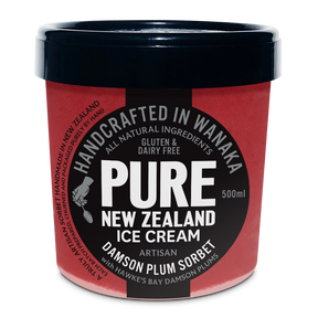 手作り ナチュラル シャーベット アイス プラム ニュージーランド産 乳製品不使用 (500ml) ホライズンファームズ