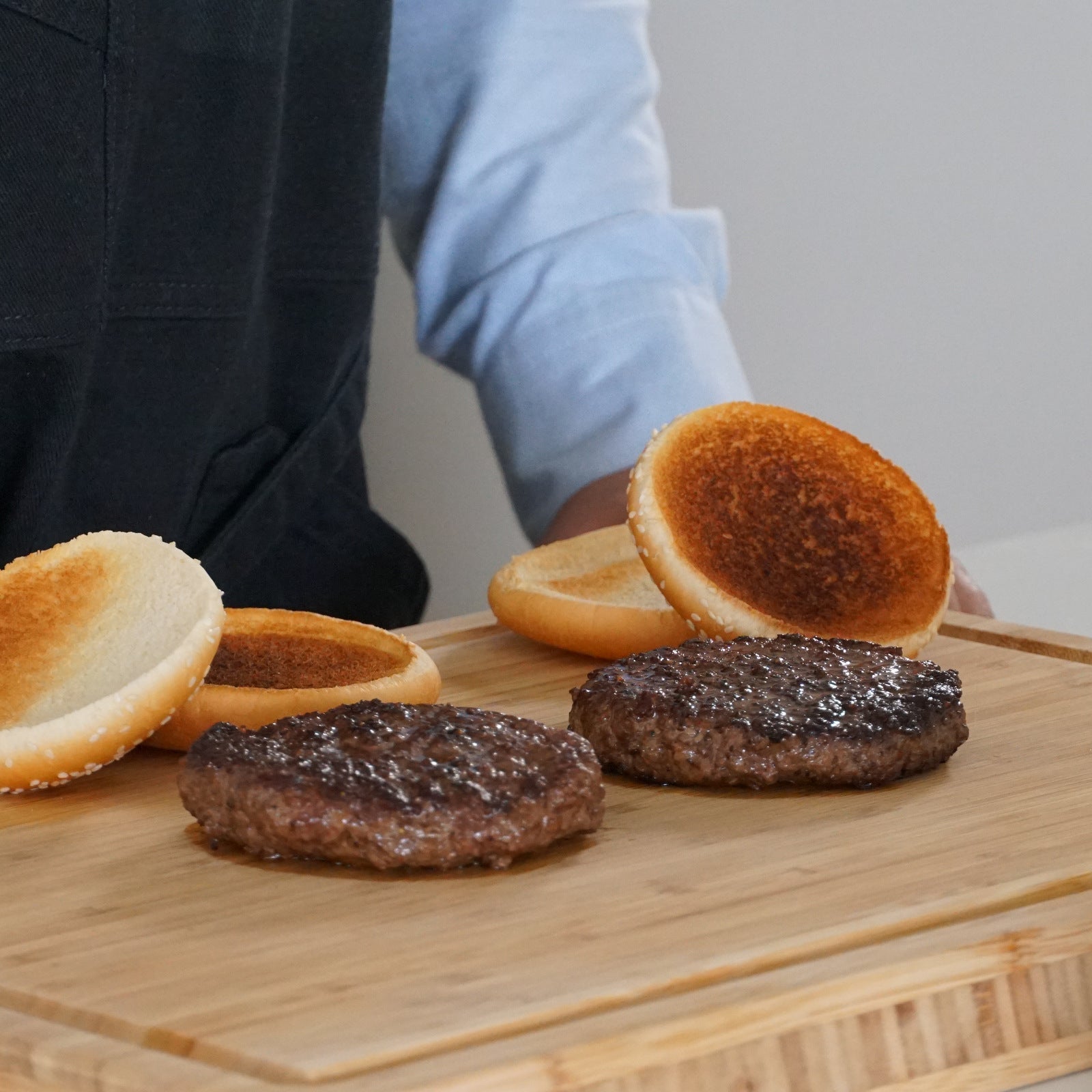 モーガン牧場ビーフ USDA チョイス ハンバーガーパティ 最高品質 牛肉 100% 放牧牛 (2枚) ホライズンファームズ