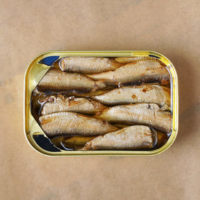 MSC 認証 無添加 小魚 燻製 オイル漬け 缶詰 BPAフリー (110g×4) ホライズンファームズ