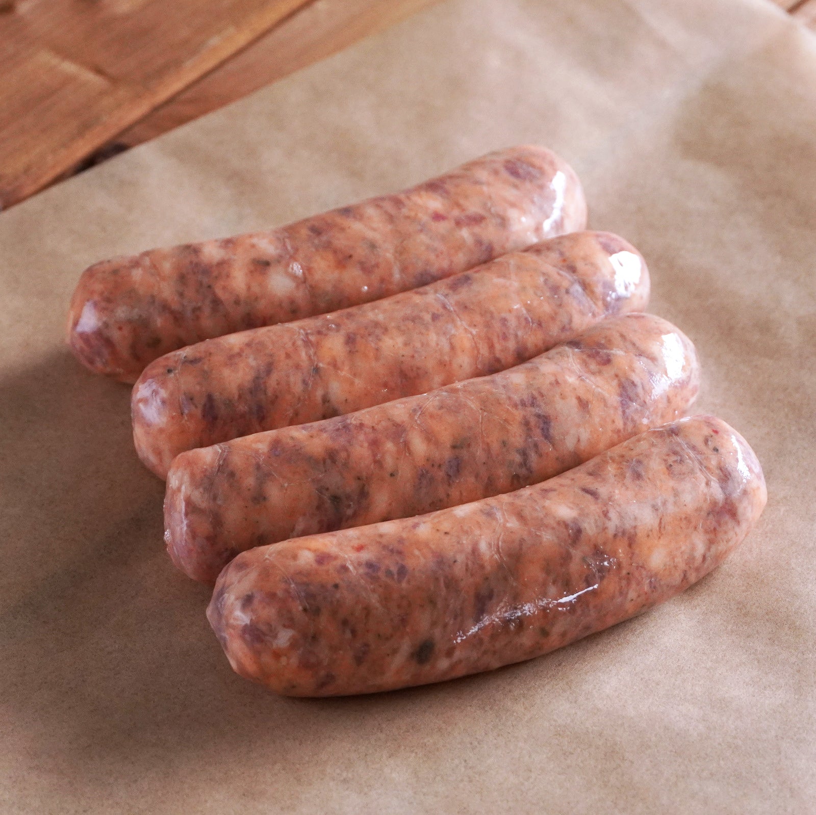無添加・砂糖不使用 放牧豚 ピリ辛 イタリアン 生ソーセージ 北海道産 (4本) ホライズンファームズ