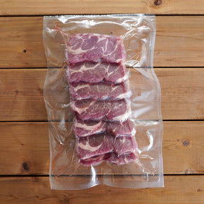 ニュージーランド産  ラム肉 ラムショルダー 焼肉用 厚切り スライス (300g) ホライズンファームズ