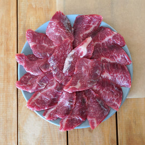 放牧 和牛 牛バラ カルビ 焼肉用 スライス 牛肉 国産 遺伝子組換え不使用 (300g) ホライズンファームズ