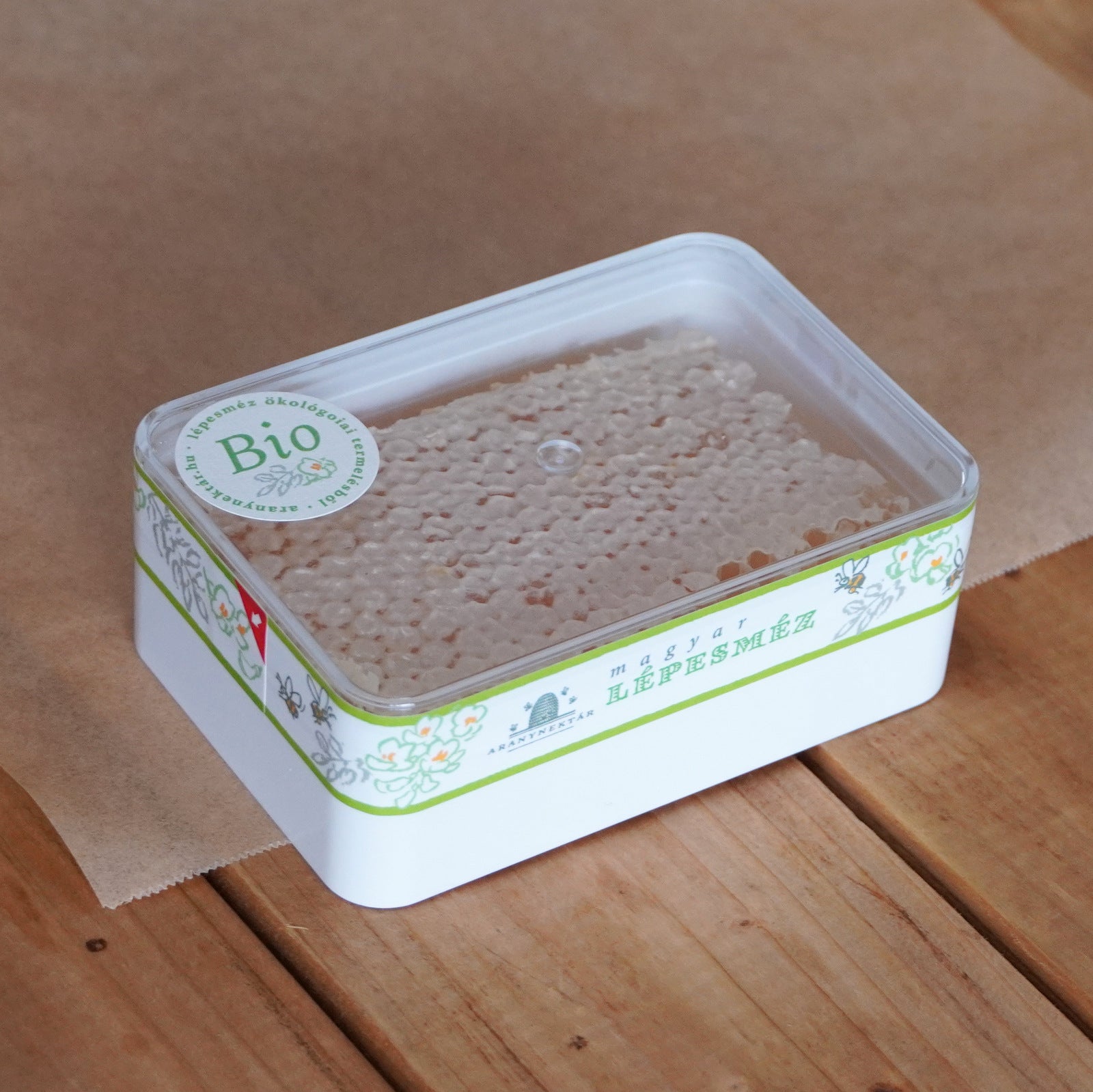 オーガニック 巣蜜 非加熱 生はちみつ ハンガリー産 (200g) ホライズンファームズ