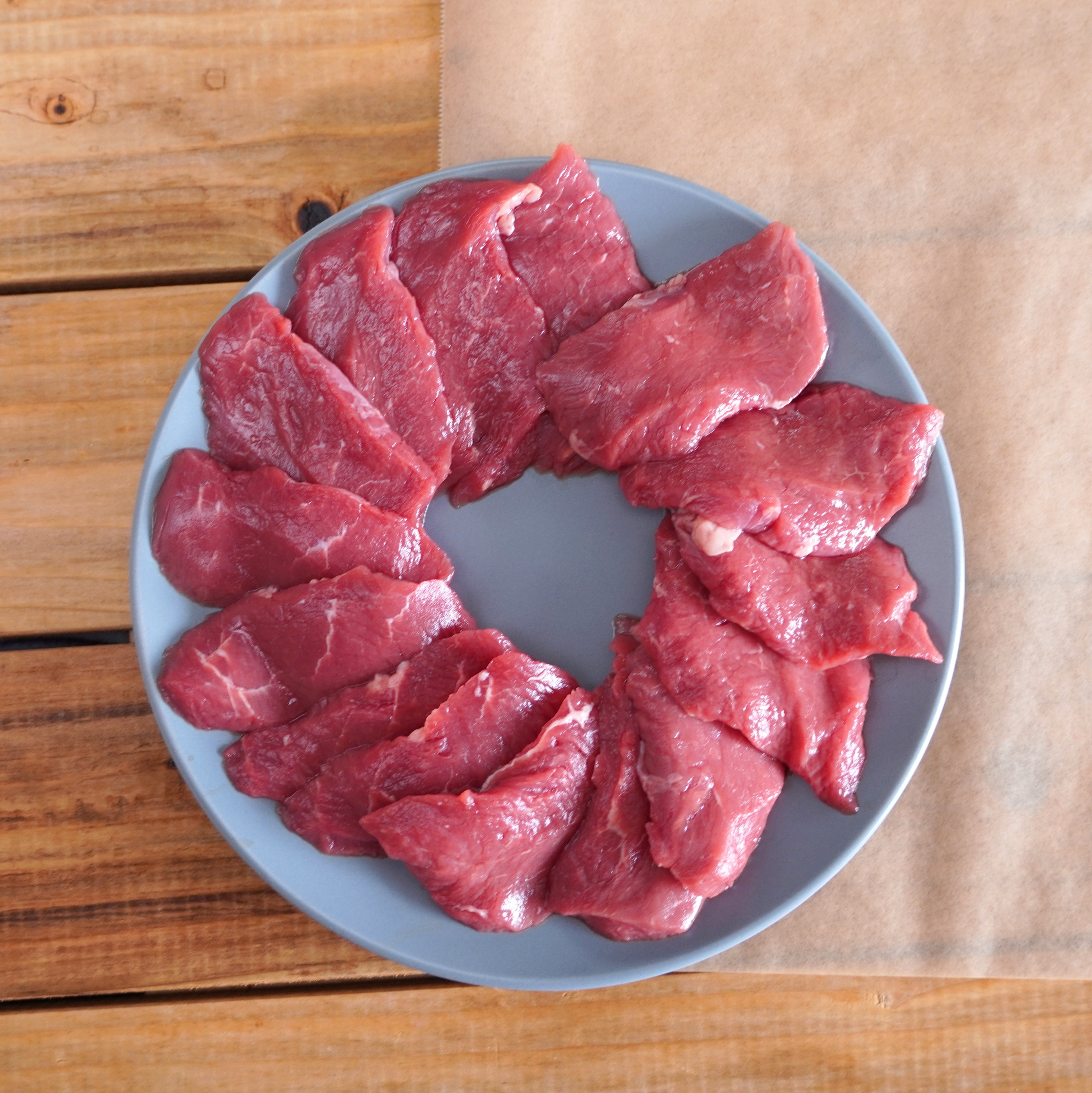グラスフェッドビーフ 赤身 焼肉用 牛肉 スライス ウワミスジ 希少部位 ニュージーランド産 牧草牛 (300g) ホライズンファームズ