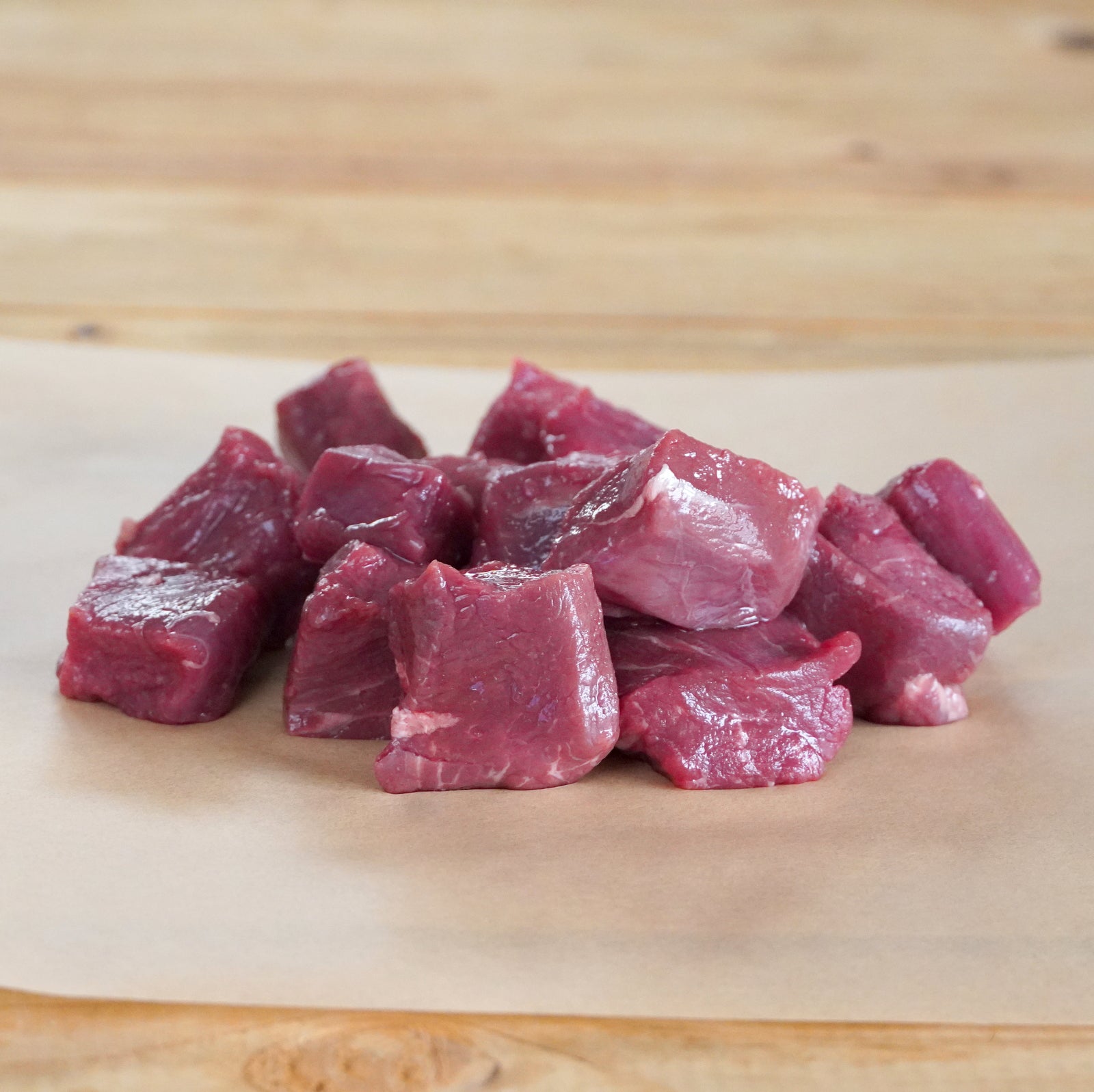 グラスフェッドビーフ 牛肉 ヒレ 角切り サイコロ ステーキ 柔らかい 牧草牛 (250g) ホライズンファームズ