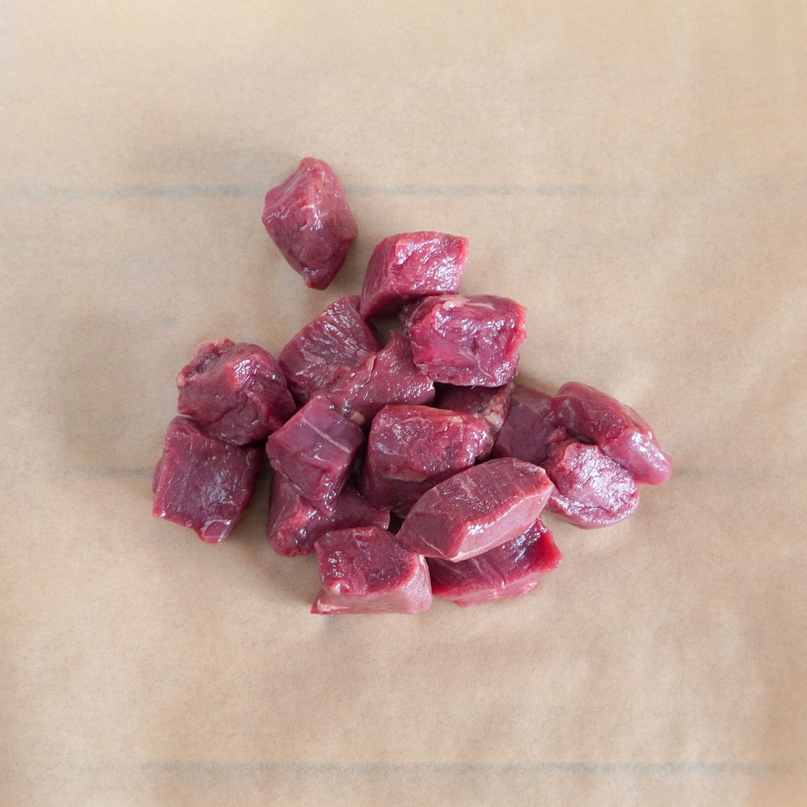 グラスフェッドビーフ 牛肉 ヒレ 角切り サイコロ ステーキ 柔らかい 牧草牛 (250g) ホライズンファームズ