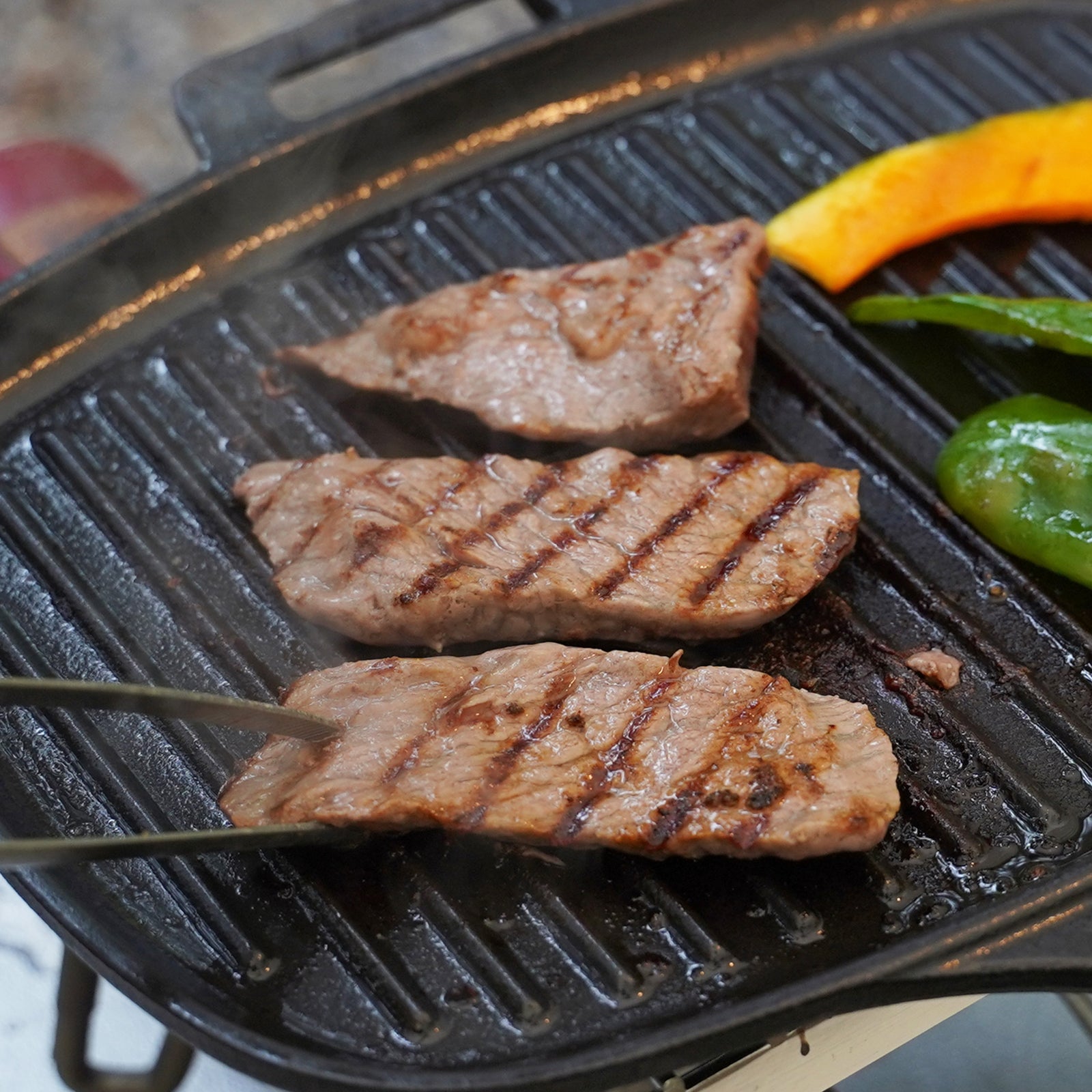 モーガン牧場ビーフ USDA チョイス カルビ 焼肉用 スライス (200g) ホライズンファームズ
