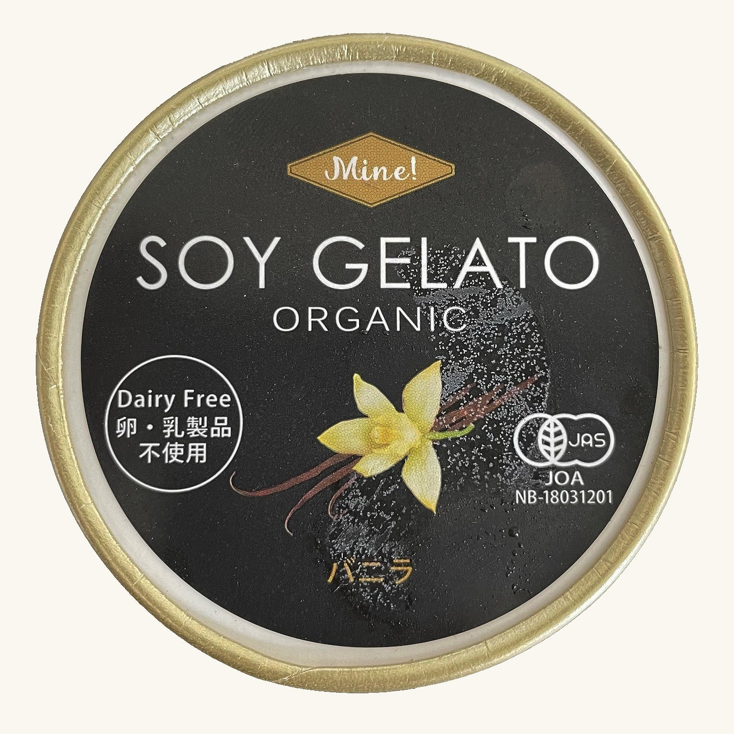 有機 JAS オーガニック 無添加 ジェラート アイス バニラ味 乳製品・卵不使用 (85ml x 5個) ホライズンファームズ