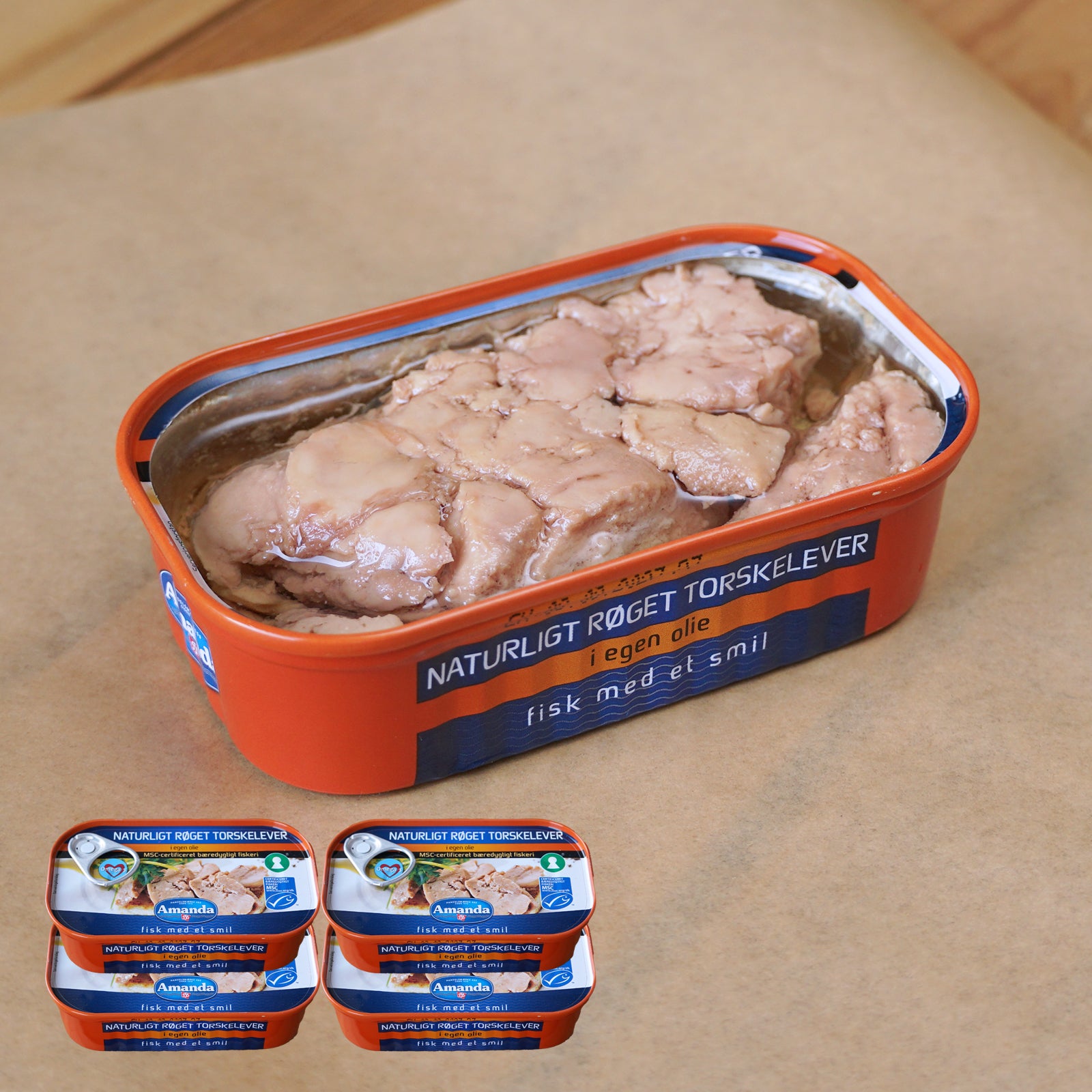 MSC 認証 無添加 タラ レバー 燻製 オイル漬け 缶詰 BPAフリー (120g×4) ホライズンファームズ