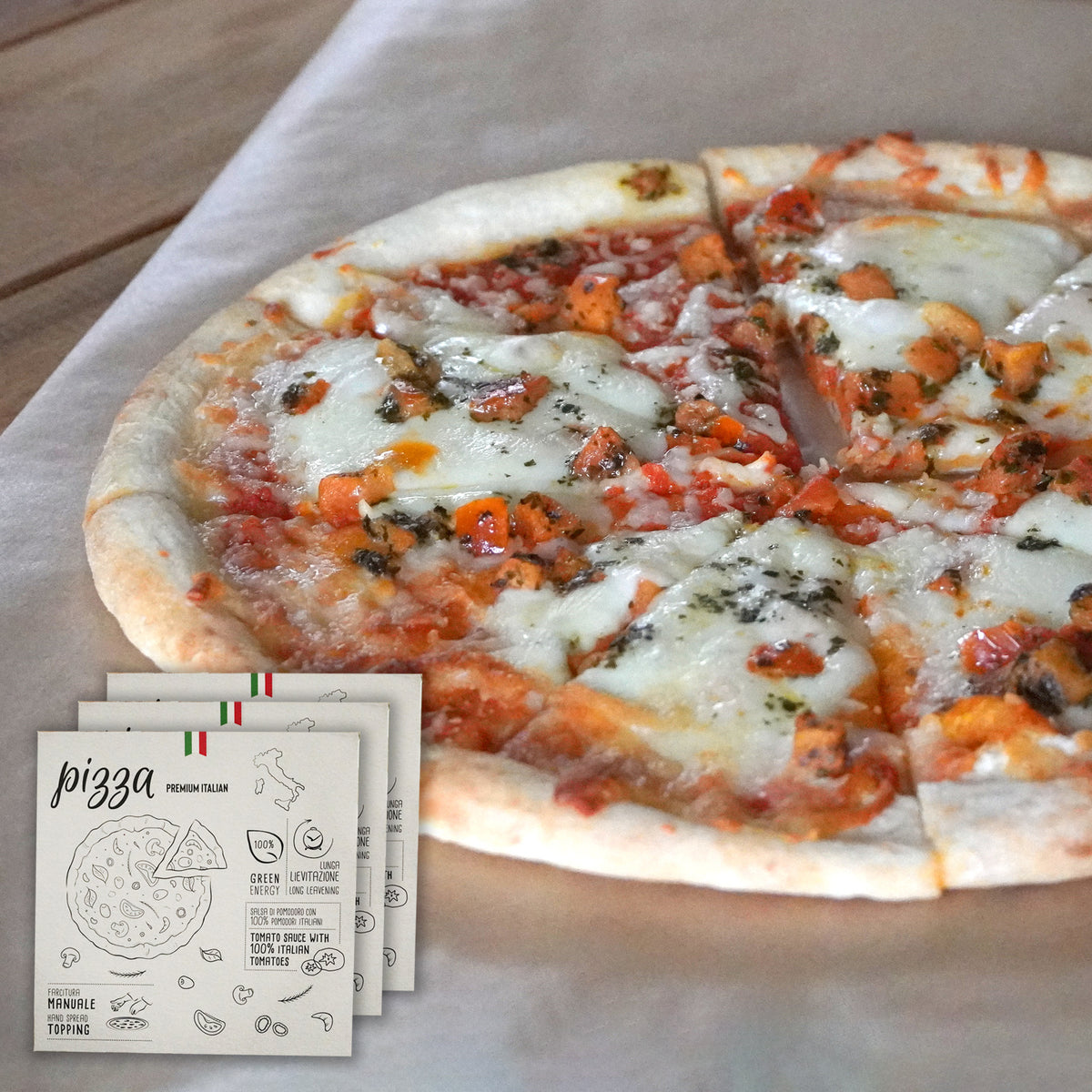 無添加 冷凍 ピザ マルゲリータ イタリア産 (25cm x 3枚) ホライズンファームズ