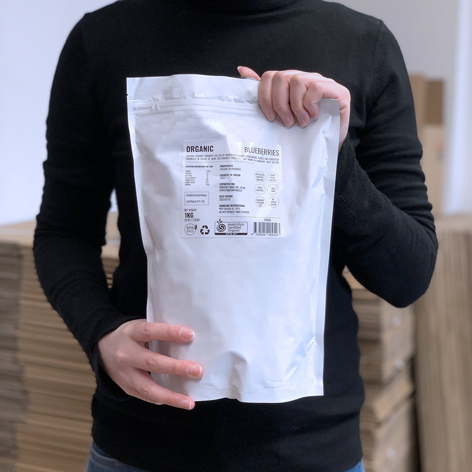 オーガニック 冷凍 マンゴー カット ペルー産 化学物質不使用 (1kg) ホライズンファームズ