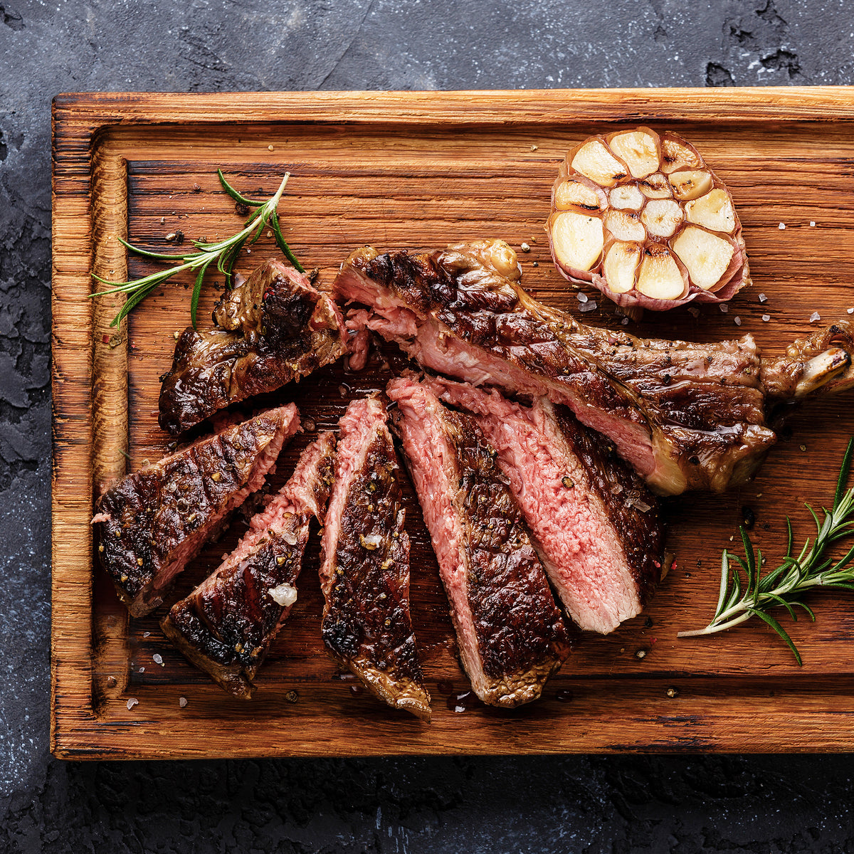 グラスフェッドビーフ プレミアム 牛肉 骨付き リブロース ステーキ 牧草牛 (750g) ホライズンファームズ
